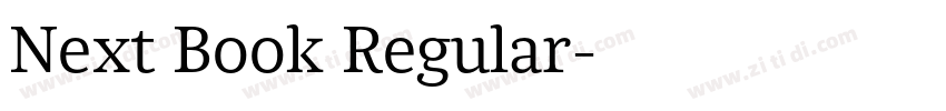 Next Book Regular字体转换